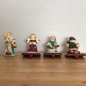 Bundle Cedar Creek Stocking Hanger,The International Santa Claus Collection 1992